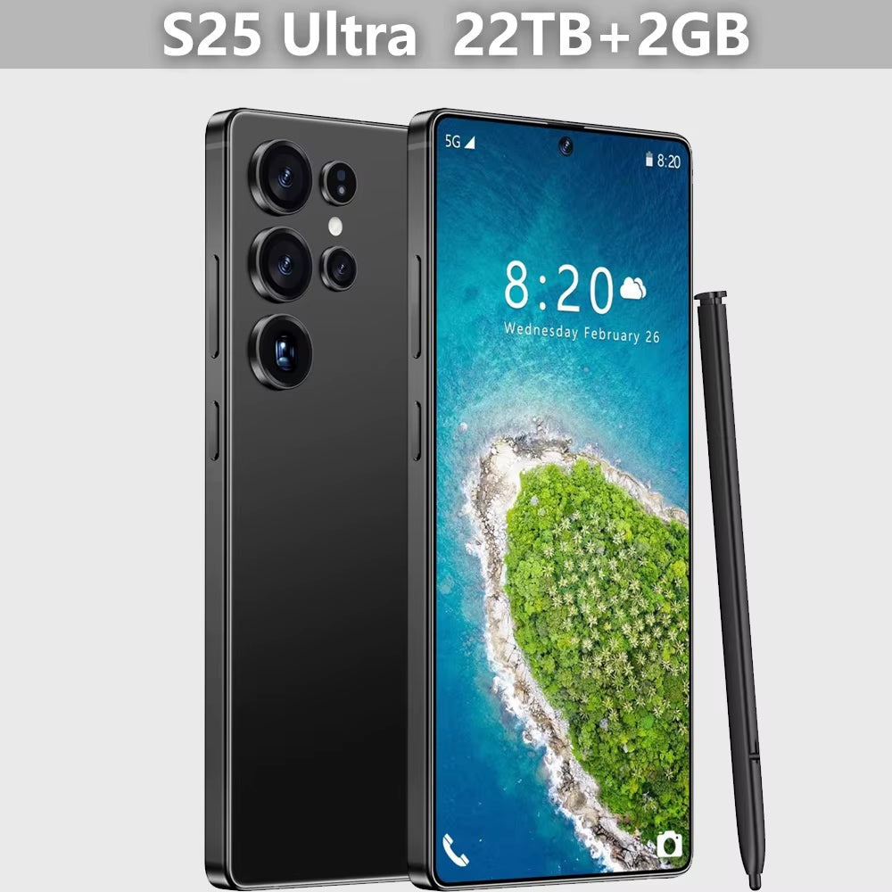 2025 Original Pad S25 Ultra Tablet PC 7.3 Inch HD 4K Android 13 22GB+2TB 8000Mah Battery 4G 5G Dual Sim Card Wifi GPS Google Tab